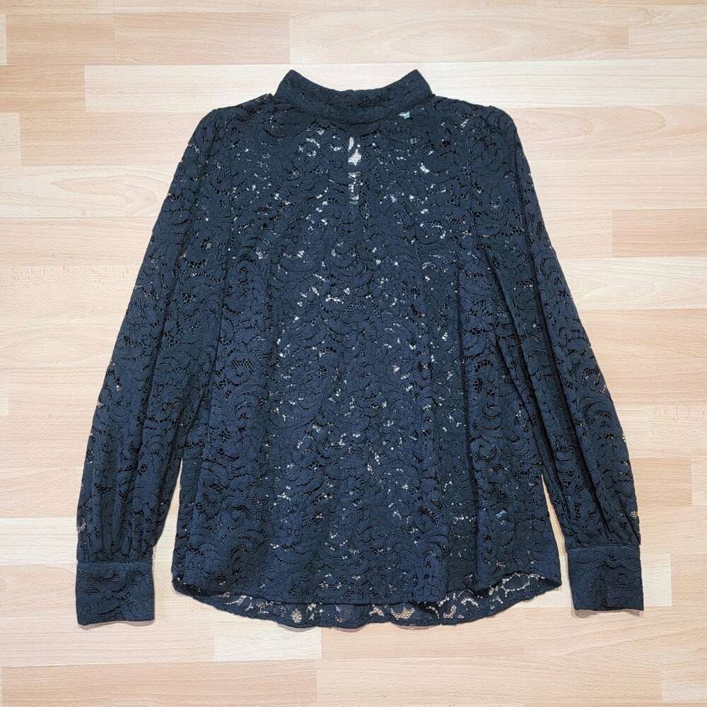 H&M Black Lace Blouse